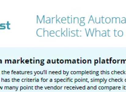 SimplyCast - Marketing Automation Checklist