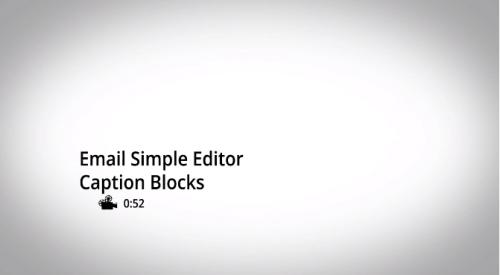 SimplyCast - E-mail Tutorial 8: Caption Blocks