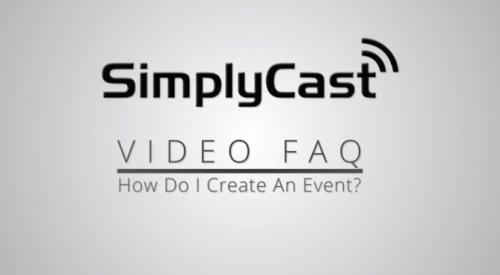 SimplyCast - How Do I Create An Event: SimplyCast VFAQ