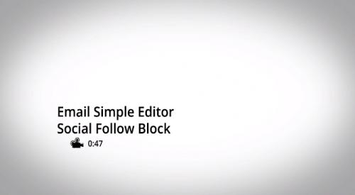 SimplyCast - E-mail Tutorial 11: Social Follow Block