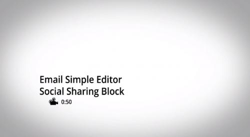 SimplyCast - E-mail Tutorial 10: Social Sharing Block
