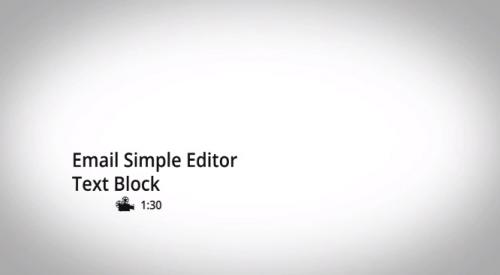 SimplyCast - E-mail Tutorial 4: Text Block