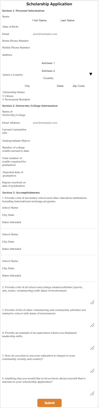50 Free Scholarship Application Templates Forms ᐅ