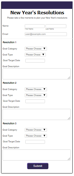 New Year&#039;s Resolution Template | SC
