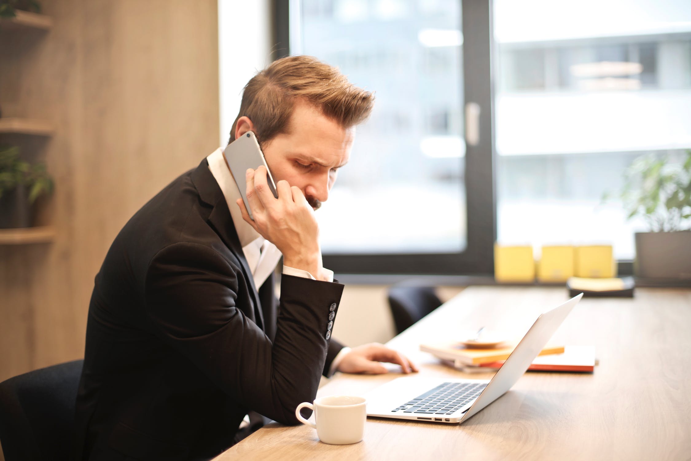 image of person on the phone