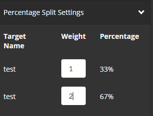 Split settings. Split settings